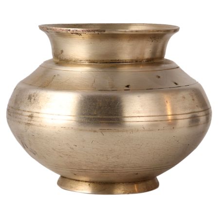Traditional White Metal Alloy Lota Water Pot