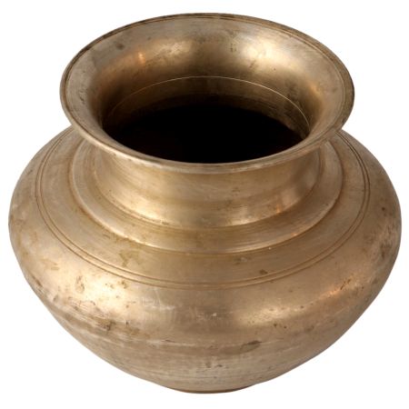 Vintage White Metal Kalash Water Pot