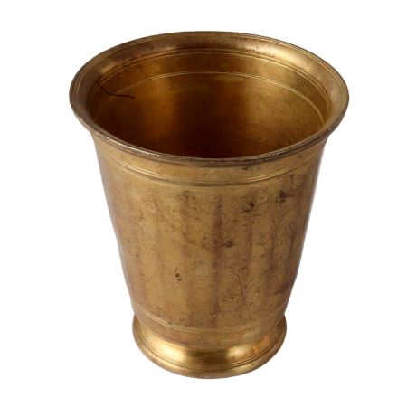 North Indian Decorative Glass In Golden Finish