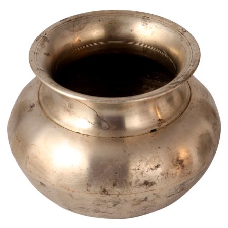 Vintage Used Gangajal Water Pot made of White Metal