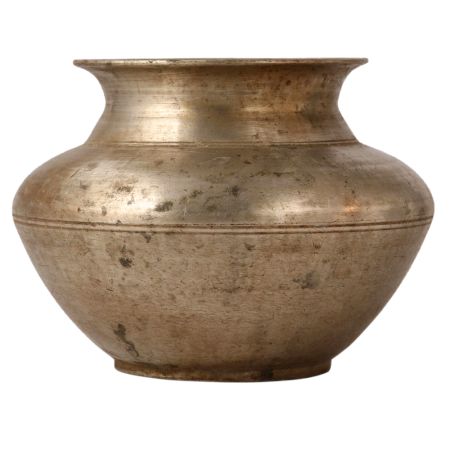 Indian Handmade White Metal Water Pot