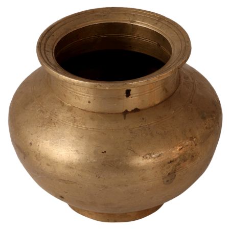 Spiritual Plain White Metal Water Pot 