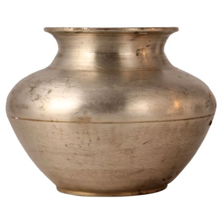 Plain Vintage Gangajal Pot for Hindu Rituals