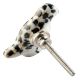 Black Dotted Ceramic Bird Knob