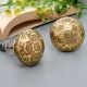 Brass Floral Pattern Dresser Knob