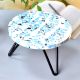 Blue Speckled Resin Cake Stand With Iron Legs