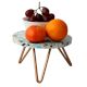 Blue Speckled Resin Cake Stand With Iron Legs