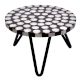 Round Discs Wood And Resin Cake Stand With Iron Legs