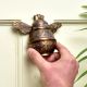 Antique Bumble Bee Brass Door Knocker