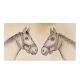 Twin Horses Sketch Painting