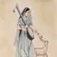 Miniature Painting OfÂ Ragini with Deer