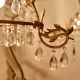 Handcrafted Vintage Design Brass Chandelier With 44 Clear Glass Prism Drop