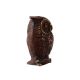 Vintage Brass Owl Sitting On Log In Copper Finish