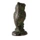 Brass Statue OfÂ Owl Sitting on a Log