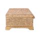 Carved Golden Metal Jewelry Box
