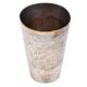 Brass Lassi Glass with Flower Border Pattern