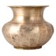 Vintage White Metal Alloy Pot for Home Decor