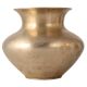 Plain Shiny White Metal Alloy Pot for Home Decor