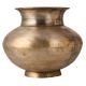 Round Sturdy White Metal Water Pot