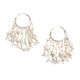92.5 Sterling SilverÂ White beaded Women's DropÂ Tassel Earrings