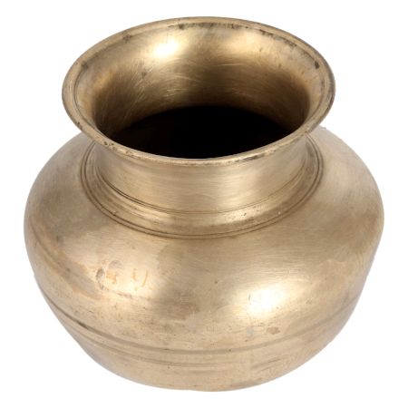 Handmade Vintage Brass Shiny Kalash Water Pot