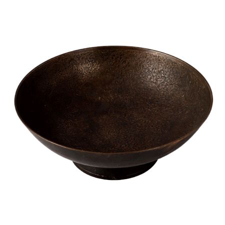 Vintage Brass Pedestal Bowl