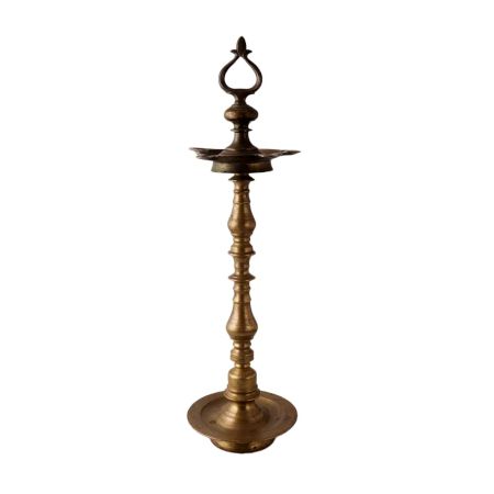 Vintage Brass Oil Lamp with Loop Handle