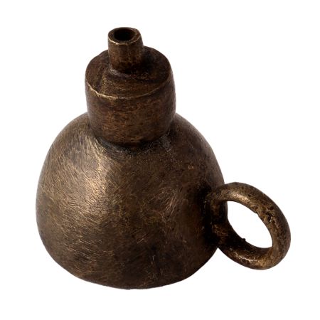 Brass Kerosene Lamp In Dark Finish