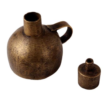 Antique Brown Brass Kerosene Oil Lamp