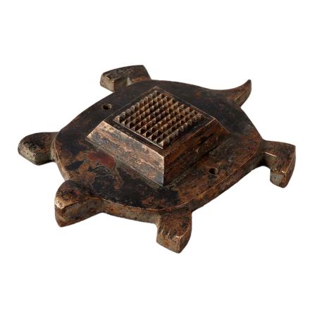 Handmade Brass Statue Of Tortoise Shree Yantra