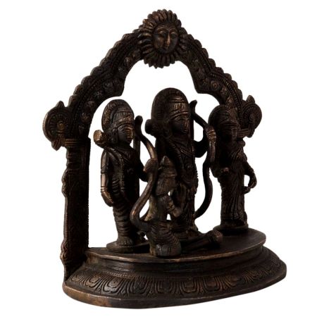Brass Ram Darbar Statue for Worship