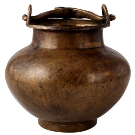Indian Brass Water Pot in Antique Finish