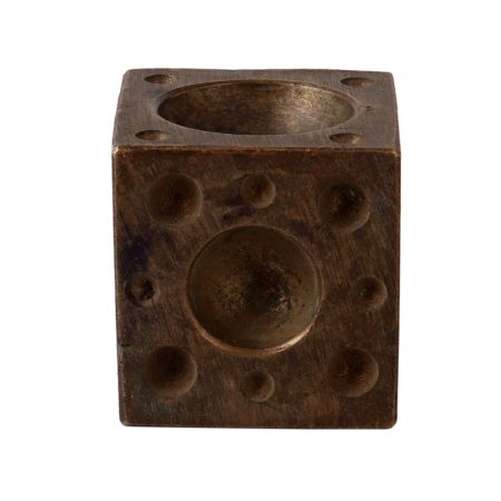 Old Brass Mould Making Jewellery In Black Finish