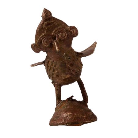 Handcrafted Brass Garuda Statue in Tribal Art