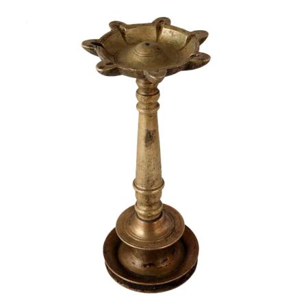 Handcrafted Brass Oil Lamp for Home Decor