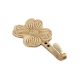 Brass Floral  Single Wall Hook