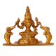 Sitting Goddess Lakshmi or Laxmi with two Elephants