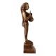 Brass Standing Lady Statue in Fine Art
