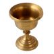 Footed Brass Butter Lamp Or Vase