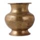 Brass Pooja Karva Pot In Antique Finish