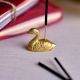 Golden Brass Duck Agarbatti/ Incense Holder Stand