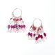 92.5 Sterling silver multi-bead dangle earring