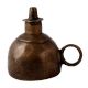 Dark Brown Coated Brass Oil Lamp