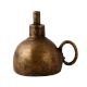 Handmade Brown Finish Oil Lamp for Home Decor