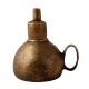 Traditional Brown Finish Oil Lamp for Decor