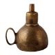 Traditional Brown Finish Oil Lamp for Decor