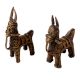 Brass Tribal Horse Statue In pair