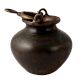 Handcrafted Brass Water Pot in Elegant Black Finish