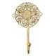 Brass Filigree Cutwork Design Single Wall Hook