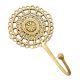 Brass French Cutwork Round Single Brass Hook